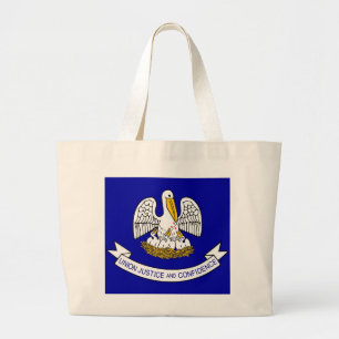 Bag med Flagga i Louisiana-staten - USA Jumbo Tygkasse