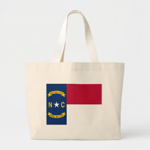 Bag med Flagga i North Carolina State - USA Jumbo Tygkasse