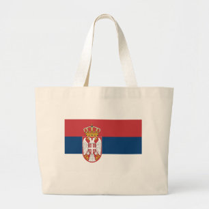 Bag med Flagga i Serbien Jumbo Tygkasse