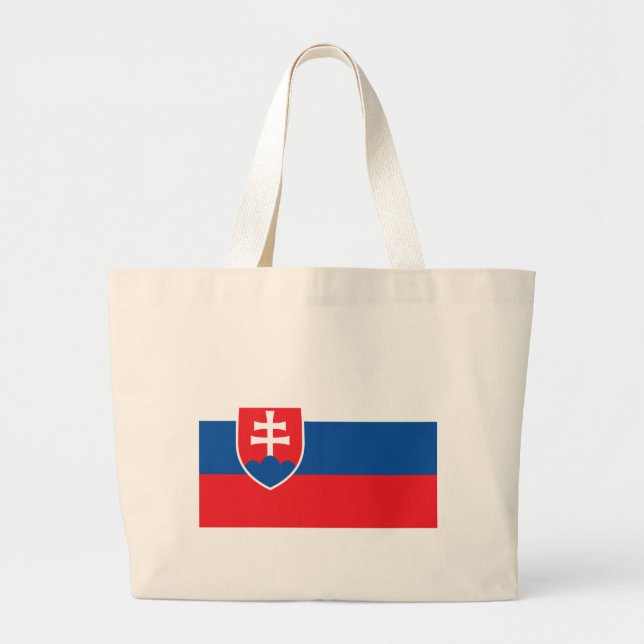 Bag med Flagga i Slovakien Jumbo Tygkasse (Framsidan)