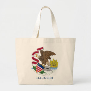 Bag med Flagga Illinois State - USA Jumbo Tygkasse