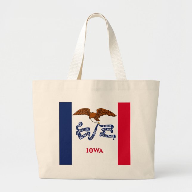 Bag med Flagga Iowa State - USA Jumbo Tygkasse (Framsidan)