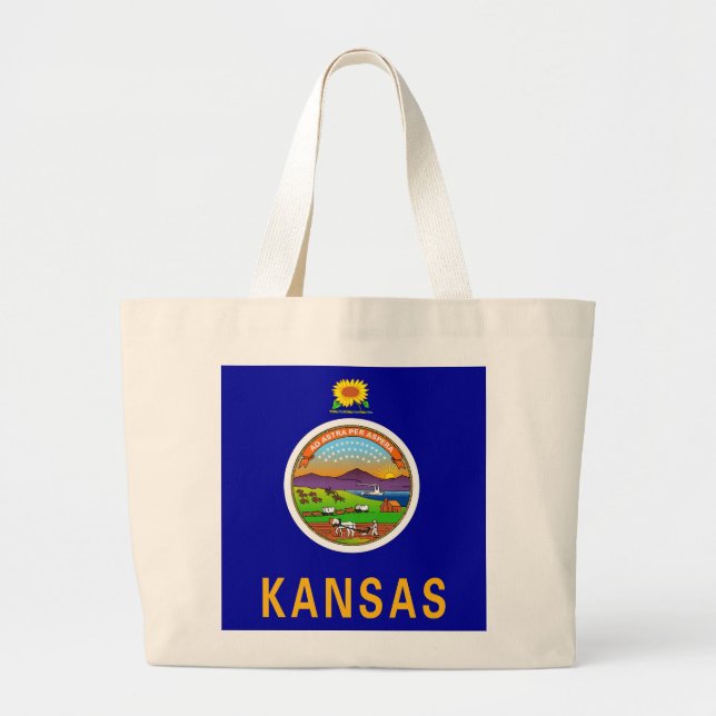 Bag med Flagga Kansas State - USA Jumbo Tygkasse (Framsidan)