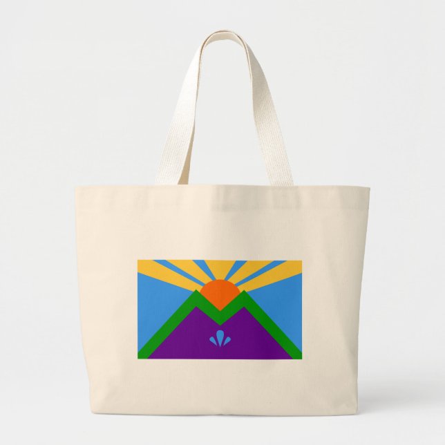 Bag med Flagga Manitou Vår, USA Jumbo Tygkasse (Framsidan)