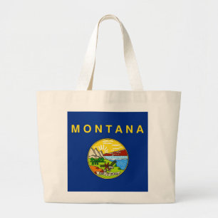 Bag med Flagga Montana State - USA Jumbo Tygkasse