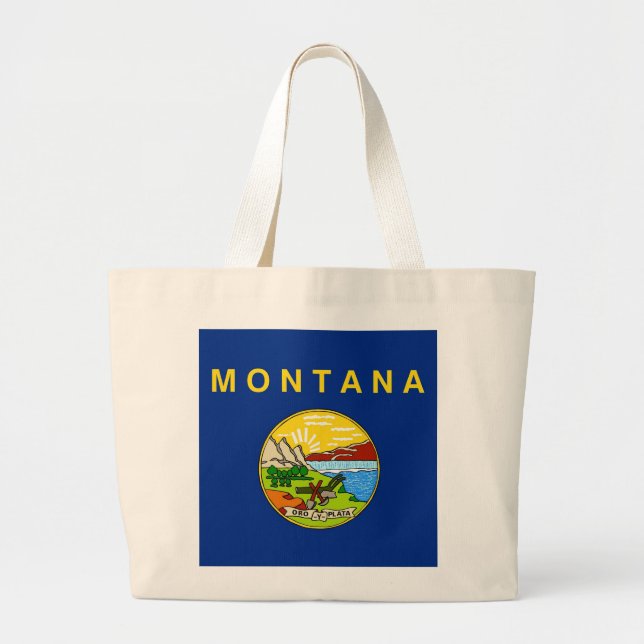 Bag med Flagga Montana State - USA Jumbo Tygkasse (Framsidan)