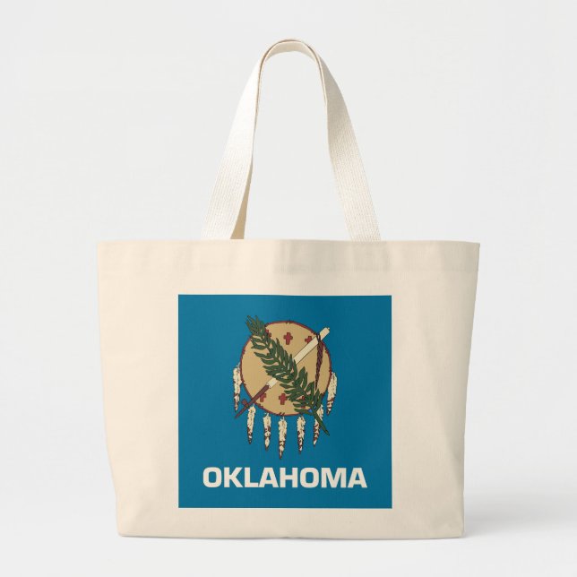 Bag med Flagga Oklahoma State - USA Jumbo Tygkasse (Framsidan)