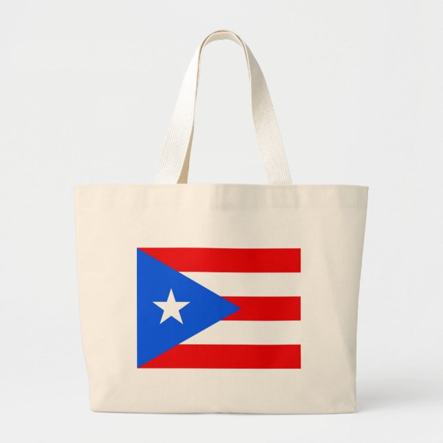 Bag med Flagga Puerto Rico - USA Jumbo Tygkasse (Framsidan)