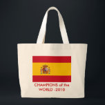 Bag med Flagga Spanien Jumbo Tygkasse<br><div class="desc">Bag med Flagga av Spanien. Den här produkten har sitt anpassade.</div>