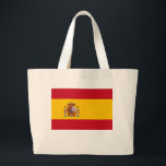 Bag med Flagga Spanien Jumbo Tygkasse<br><div class="desc">Bär med pridet det du behöver med att använda vår snyggt väska med den sjudande flagga i Spanien! Den här öga-fångstpåsen är en perfekt för vardaglig använda, oavsett om du är på väg till stranden, går på shoppingplats eller helt enkelt behöver en tillförlitlig "carry"-all. Den spanska flagga djärva färg och...</div>