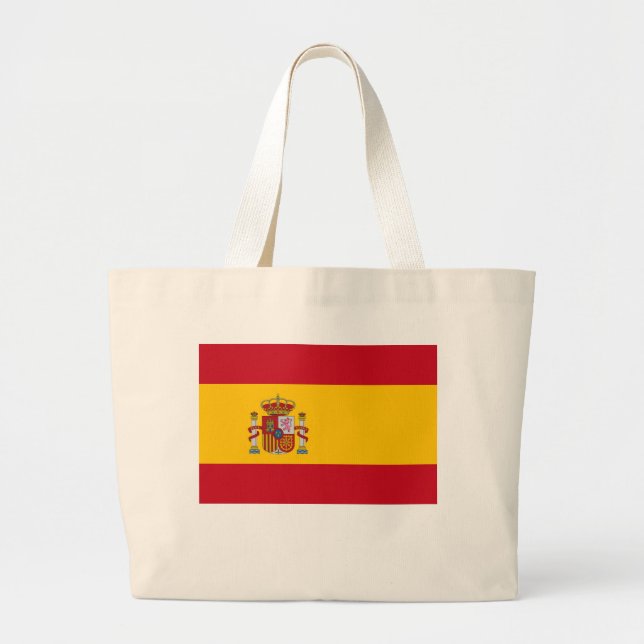 Bag med Flagga Spanien Jumbo Tygkasse (Framsidan)