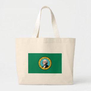 Bag med Flagga Washington State - USA Jumbo Tygkasse