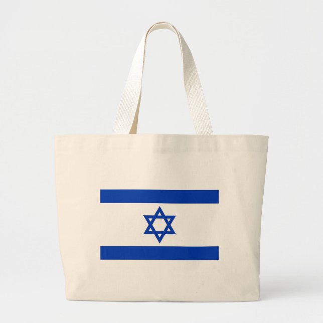 Bag med Israels Flagga Jumbo Tygkasse (Framsidan)