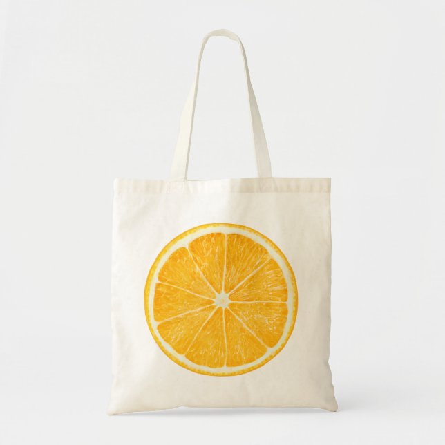 Bag med orange segment tygkasse (Framsidan)
