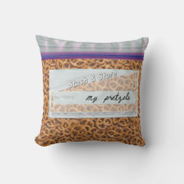 Bag med Pretzels Snacks Decorative Dekorativ kudde
