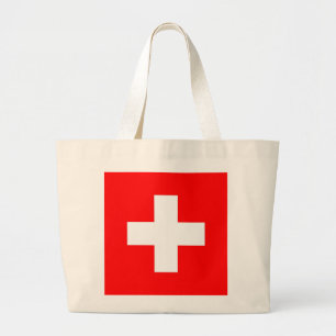 Bag med Schweiz Flagga Jumbo Tygkasse