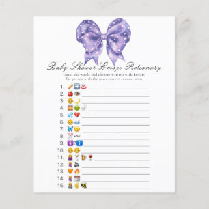 Båg prickig baby shower Emoji bildlek