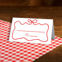 Båg Röda Handritade Vågiga Bröllopsdusch