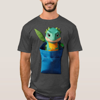 Bag Salamander Gecco Dragon Dino Shirt Pocke T