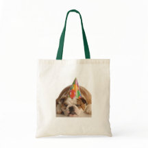 BAG    TOTEBULLDOG BIRTHDAY CUSTOMIZE