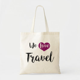 Bag,"We love Travel" Tygkasse