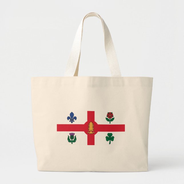 Bag with Flag of Montreal, Canada Jumbo Tygkasse (Framsidan)
