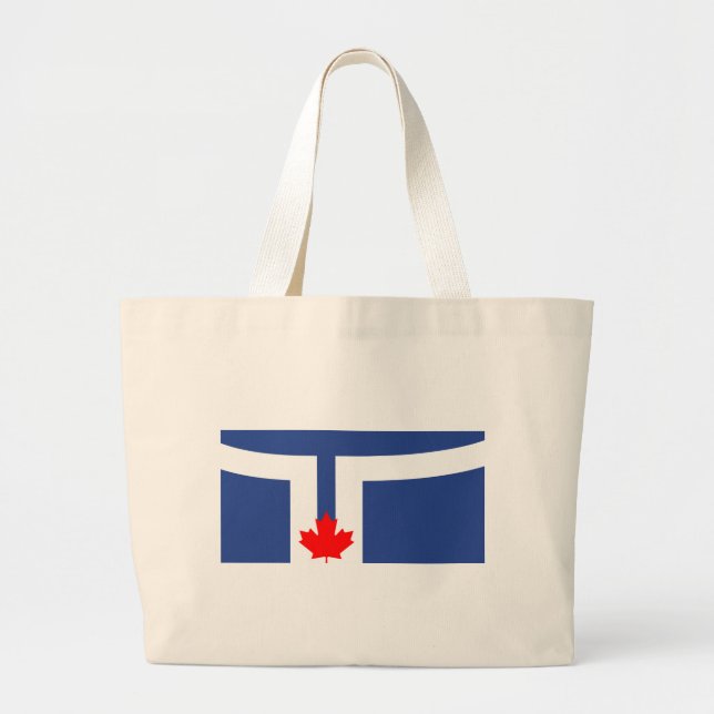 Bag with Flag of Toronto, Canada Jumbo Tygkasse (Framsidan)
