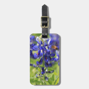 Bagage för Texas bluebonnet- & humlapersonlig Bagagebricka