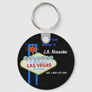 Bagage ID. Märkre Las Vegas Nyckelring