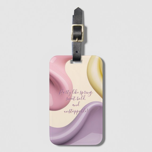 Bagageetikett i stilren grafik bagagebricka (Framsida vertikal)