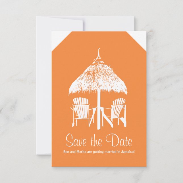 Bagageetikett till Jamaica Spara Datumet (Framsida)