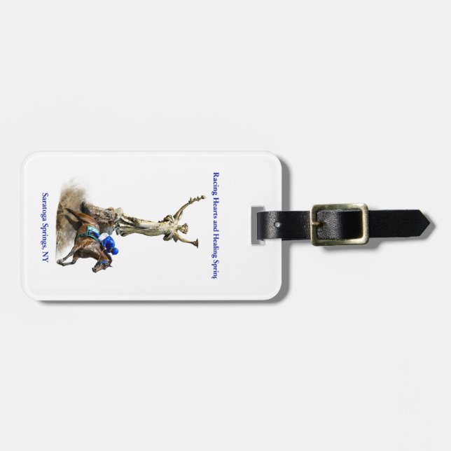 bagagelapp - Racing Hearts and Healing Springs (Horisontell Framsida)