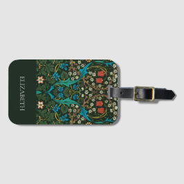 Bagagelapp: WILLIAM MORRIS : TULIPS Bagagebricka