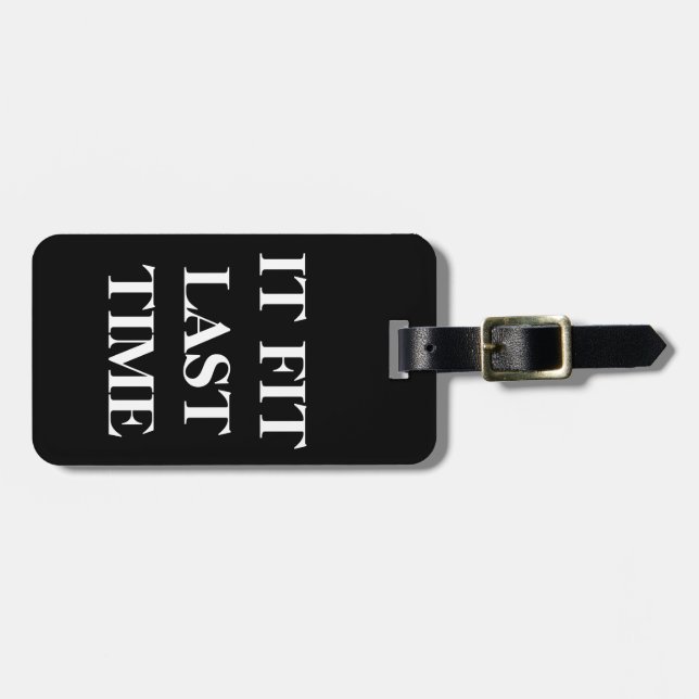 Bagagemärkre 'det passform sist Time Bagagebricka (Horisontell Framsida)