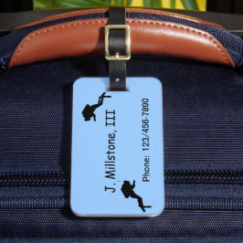 Bagagemärkre - dykare bagagebricka