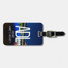 Bagagemärkre för ADL Adelaide Bagagebricka