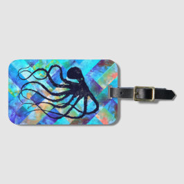 Bagagemärkre för bläckfisk 2 med visitkortspringan bagagebricka