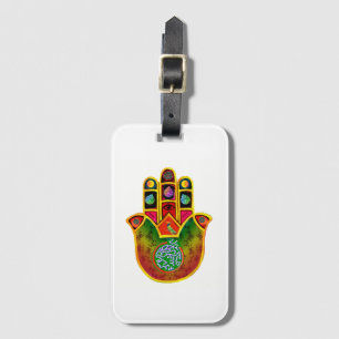 Bagagemärkre för Mah Jongg Hamsa Bagagebricka