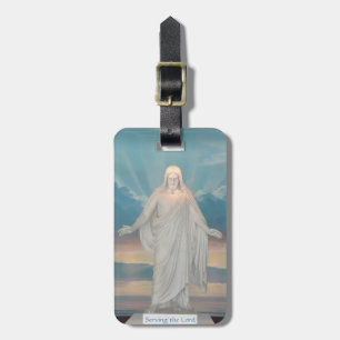 Bagagemärkre med den Jesus Kristus Bagagebricka