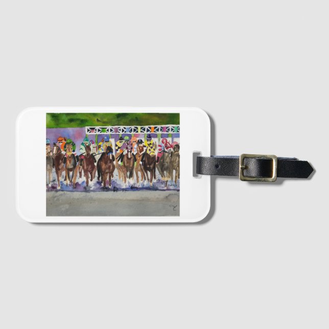 Bagagemärkre med den Kentucky Derby bilden Bagagebricka (Framsida horisontal)