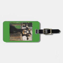 Bagagemärkre med geten bagagebricka