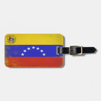 Bagagemärkre med kall flagga från Venezuela Bagagebricka