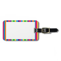 Bagagemärkre med roliga randar