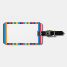 Bagagemärkre med roliga randar bagagebricka