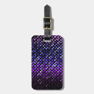 Bagagemärkre purpurfärgade Crystal Bling Strass Bagagebricka