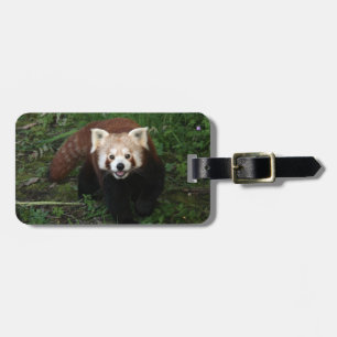 Bagagemärkre - röd panda bagagebricka