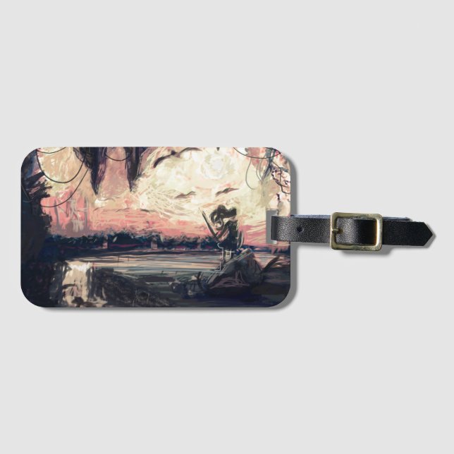 Bagagemärkre - värld i min ögon vid micgurro bagagebricka (Framsida horisontal)