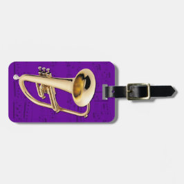 Bagagemärkren - Flugelhorn - välj färg Bagagebricka