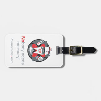 Bagagemärkren med läder fäster bagagebricka