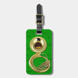Bagagemärkren - Sousaphone - välj färg Bagagebricka